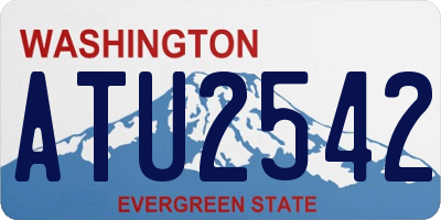 WA license plate ATU2542