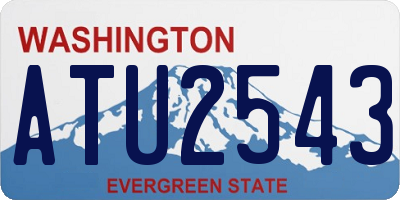 WA license plate ATU2543