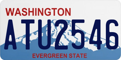 WA license plate ATU2546