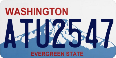WA license plate ATU2547