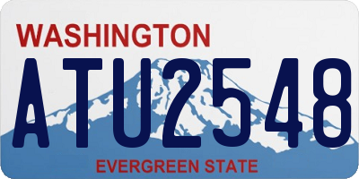 WA license plate ATU2548