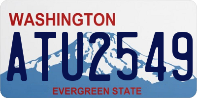 WA license plate ATU2549