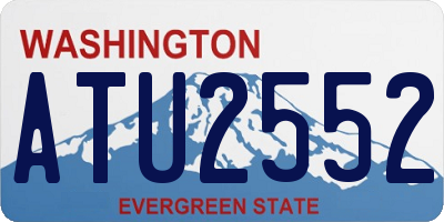 WA license plate ATU2552