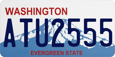 WA license plate ATU2555