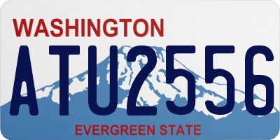 WA license plate ATU2556