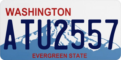 WA license plate ATU2557