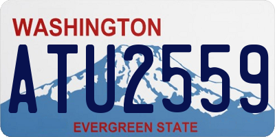 WA license plate ATU2559