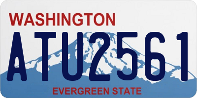 WA license plate ATU2561