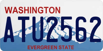 WA license plate ATU2562