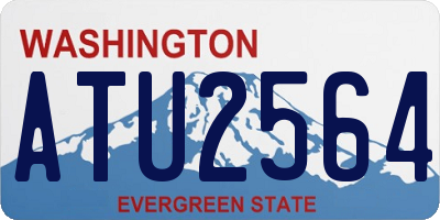 WA license plate ATU2564