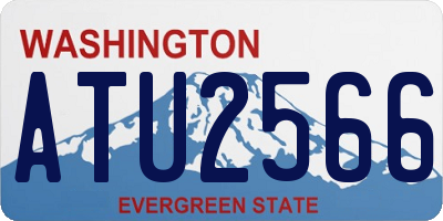 WA license plate ATU2566