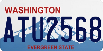 WA license plate ATU2568