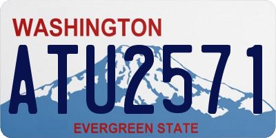 WA license plate ATU2571