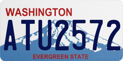 WA license plate ATU2572