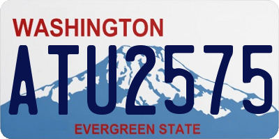 WA license plate ATU2575
