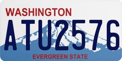 WA license plate ATU2576