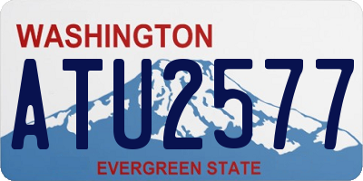 WA license plate ATU2577