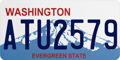 WA license plate ATU2579