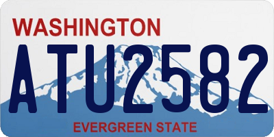 WA license plate ATU2582