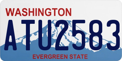 WA license plate ATU2583