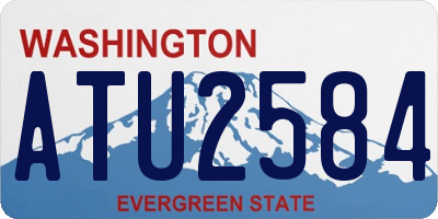 WA license plate ATU2584