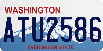 WA license plate ATU2586