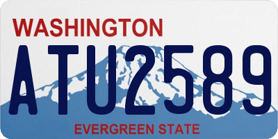 WA license plate ATU2589