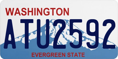 WA license plate ATU2592