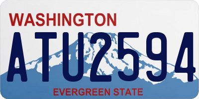 WA license plate ATU2594
