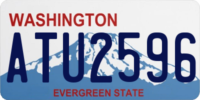 WA license plate ATU2596