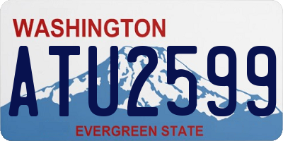 WA license plate ATU2599