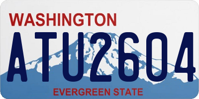 WA license plate ATU2604
