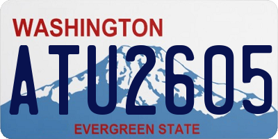 WA license plate ATU2605