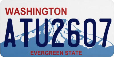 WA license plate ATU2607