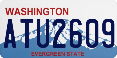 WA license plate ATU2609