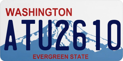 WA license plate ATU2610