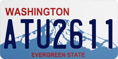 WA license plate ATU2611