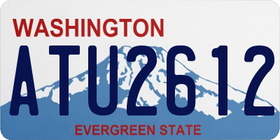 WA license plate ATU2612