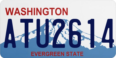 WA license plate ATU2614
