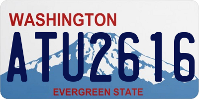 WA license plate ATU2616