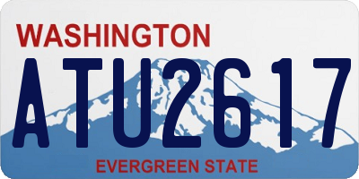WA license plate ATU2617