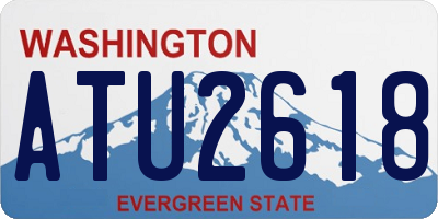WA license plate ATU2618