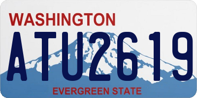 WA license plate ATU2619