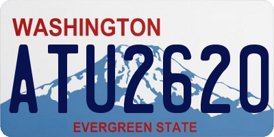 WA license plate ATU2620