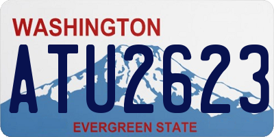 WA license plate ATU2623