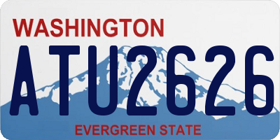 WA license plate ATU2626