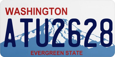 WA license plate ATU2628