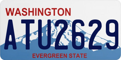 WA license plate ATU2629