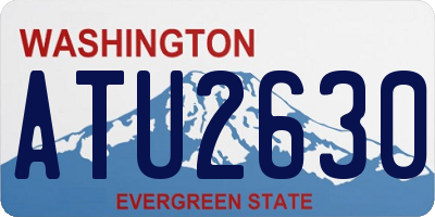 WA license plate ATU2630