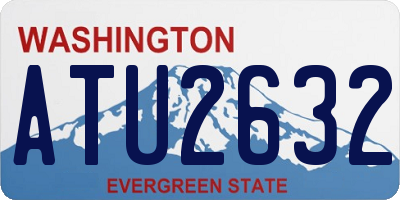 WA license plate ATU2632
